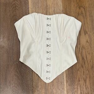 Elegant Cream Corset Top
